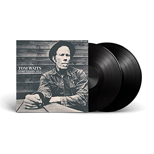 Tom Waits "Storytellers Vol. 1" vinyl record with album cover and two black discs.