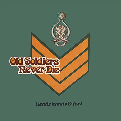 CD cover with military chevrons, globe, and text “Old Soldiers Never Die”.