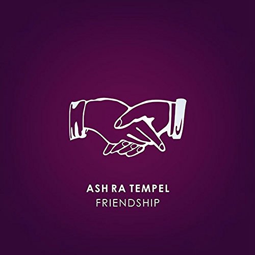 Album cover for Ash Ra Tempel’s “Friendship” featuring a white handshake illustration.