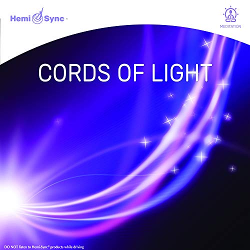 CD cover for Cords of Light featuring glowing purple and blue light streaks.