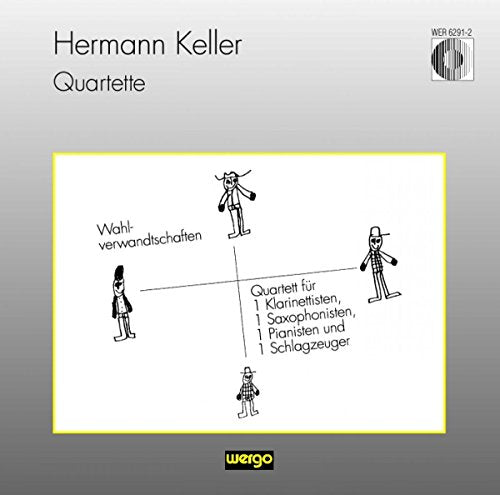 CD cover: abstract line drawing of four figures on yellow background.