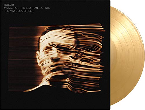 Vinyl record of “Hugar - Vasulka Effect” with distorted face cover art.