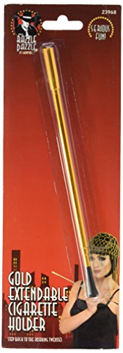 Smiffys Extendable Cigarette Holder - Gold