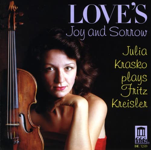 CD cover featuring violinist Julia Krasko and the album title.