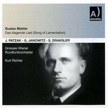 CD cover with black and white portrait and text on gradient background.