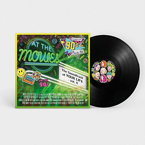 1990s movie soundtrack vinyl record with colorful album cover art.