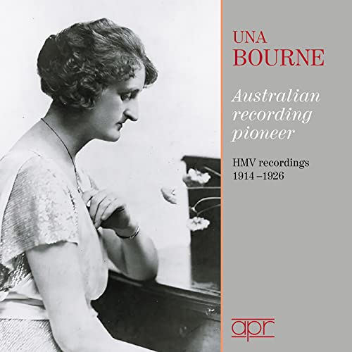 CD cover featuring a black and white portrait of Una Bourne.