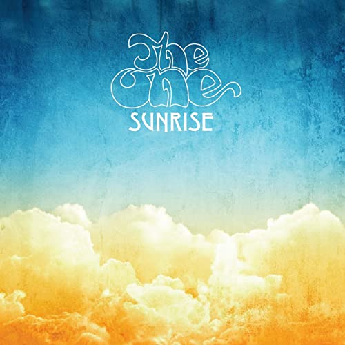Album cover for “One - Sunrise” with clouds and blue sky.