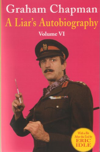 Book cover featuring Graham Chapman in military attire holding a pen against a pink background.