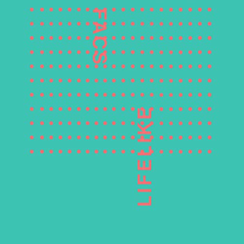 CD cover for Facs - Lifelike, teal background with red dot pattern.