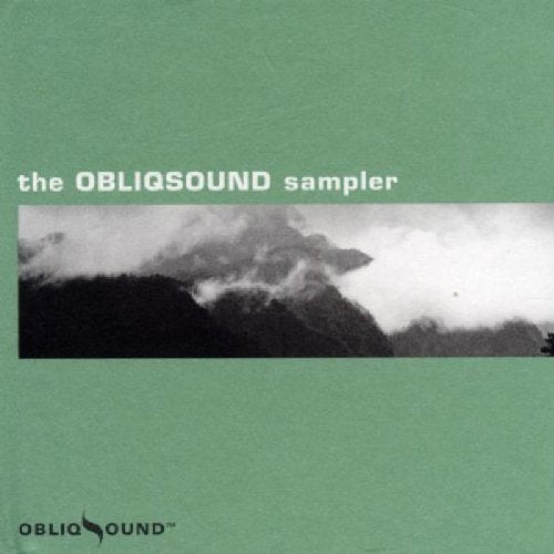 Green album cover with a black and white mountain landscape and "ObliqSound" logo.