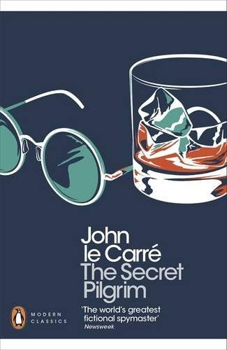 "Book cover with sunglasses and a glass on a dark blue background."