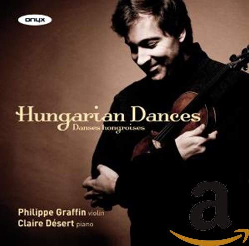 CD cover featuring violinist Philippe Graffin and the title "Hungarian Dances".
