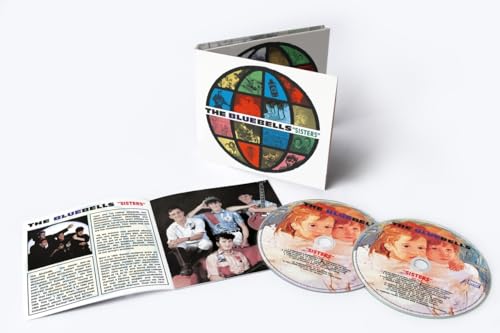 CD case with colorful circular design and accompanying booklet and discs.