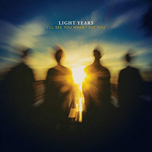 Vinyl album cover with blurred silhouettes and bright light, titled "Light Years".