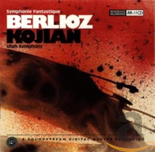 CD cover for Berlioz's *Symphonie fantastique* with abstract red and black imagery.