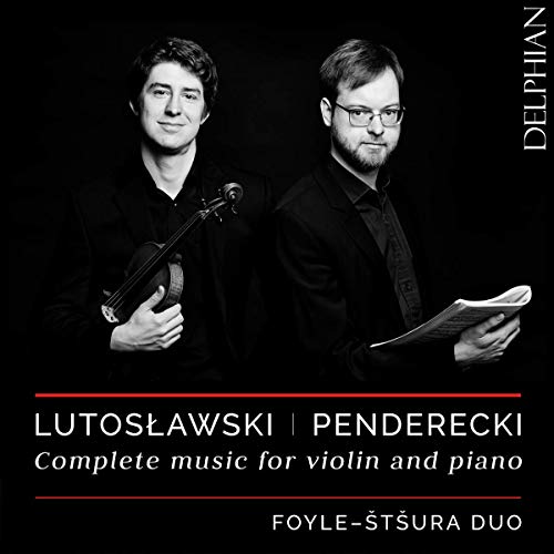 CD cover with two men, one holding a violin, against a black background.