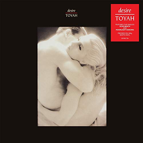 Album cover for Toyah’s “Desire” featuring a couple embracing.