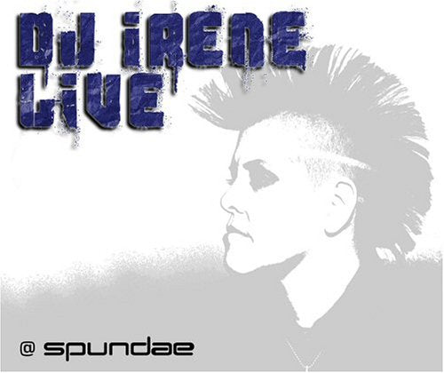DJ Irene Live album cover featuring a grayscale image of a person's profile.