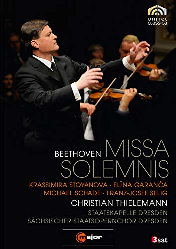 DVD cover for Beethoven’s Missa Solemnis featuring a conductor and orchestra.
