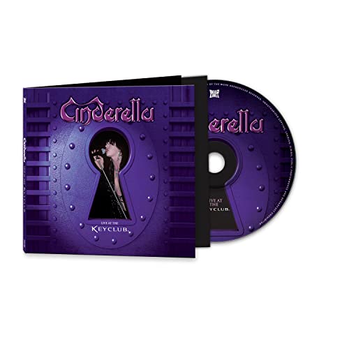 Cinderella "Live At The Key Club" CD with purple cover and disc.
