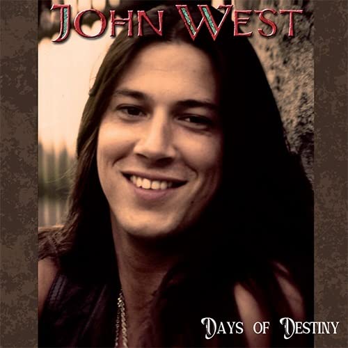 CD cover featuring portrait of musician John West with long hair.