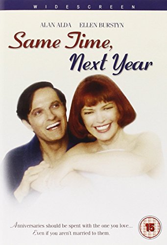 DVD cover for "Same Time Next Year" featuring Alan Alda and Ellen Burstyn.