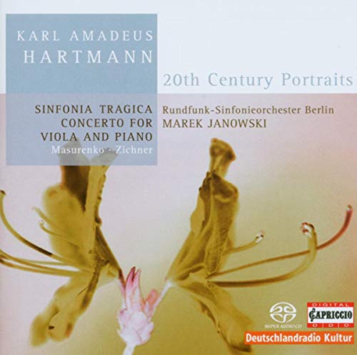 CD cover for Karl Amadeus Hartmann’s Sinfonia Tragica and Concerto.