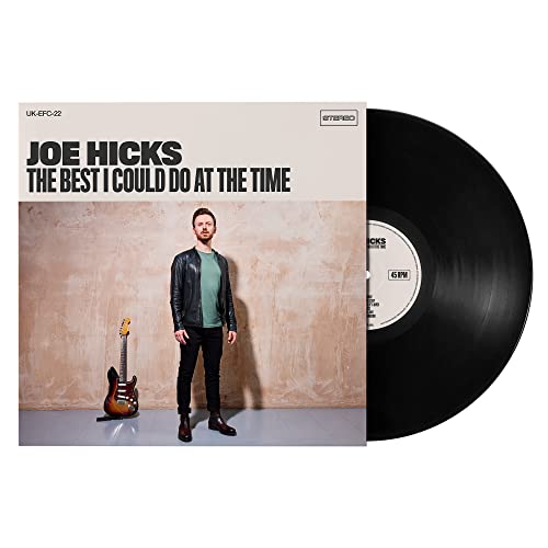 Joe Hicks vinyl record with album cover featuring a man with a guitar.