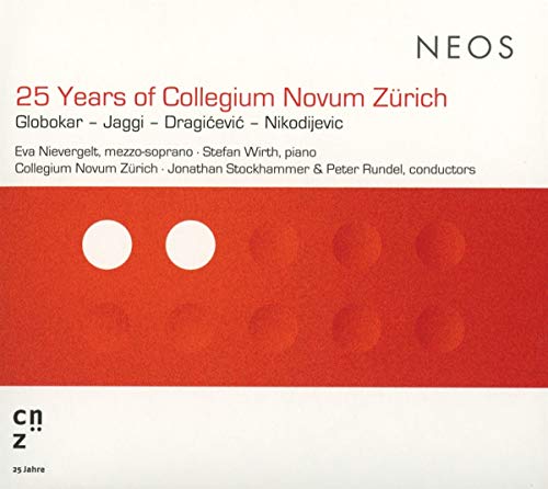 "CD cover with white and red design, featuring 'NEOS' and '25 Years' text."