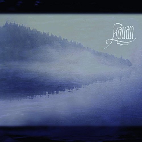 CD cover for Tenhi’s “Kauan” with a misty forest landscape.