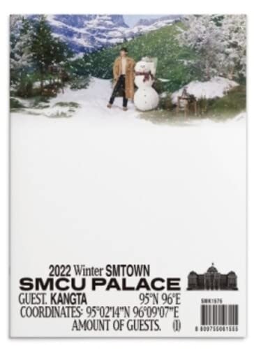 CD cover for Kangta’s “2022 Winter SMTOWN: SMUC Palace” featuring snowy landscape.