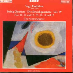 CD cover for Holmboe’s String Quartets Vol. IV by Kontra Quartet.
