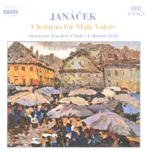 CD cover featuring an impressionist painting of a crowd under umbrellas in a town.