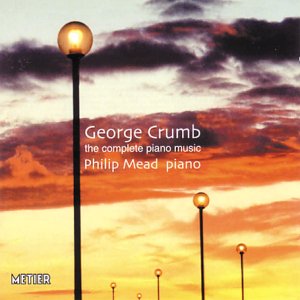 CD cover with streetlights against a dramatic orange and purple sky.
