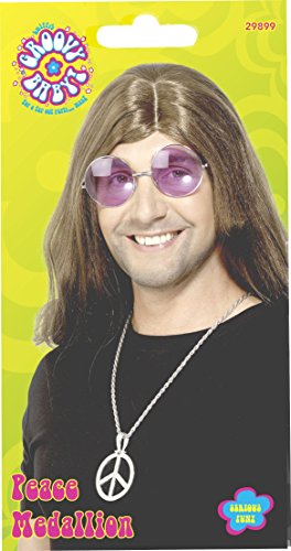 Smiffys 60's Peace Sign Hippie Medallion