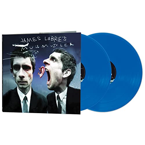 James Labrie’s “Mullmuzzler” vinyl record with blue discs and cover art.