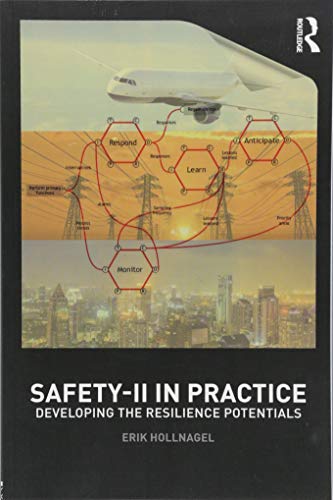 The image is a book cover. #### Alt Text Book cover with airplane and power lines graphic, titled "SAFETY-II IN PRACTICE".