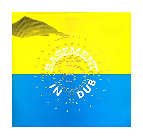 Vinyl cover with yellow top, blue bottom, and a white dot-to-dot spiral graphic.
