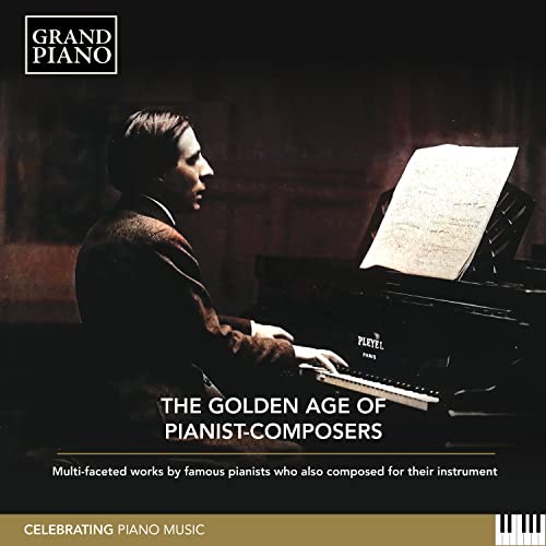 CD cover: pianist at a vintage piano with sheet music.