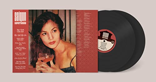 Saigon Supersound" vinyl record with cover featuring a woman holding a drink.