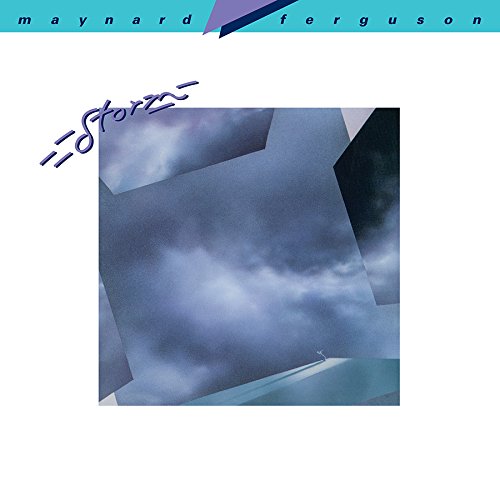 "Album cover with abstract cloudy image, artist name 'Maynard Ferguson' and title 'Storm'."