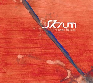 CD cover for Sk/um - I Thagu Fallsins with red and blue abstract design.