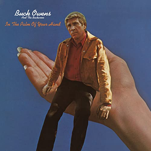Buck Owens album cover: man in a large, open hand.