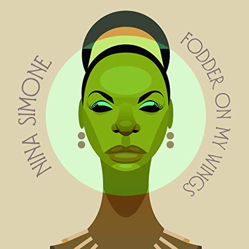 CD cover: stylized portrait of a green-skinned woman with headwrap.