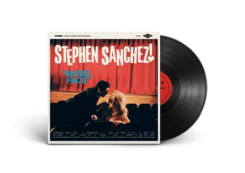 Stephen Sanchez “Angel Face” vinyl record with couple on cover art.