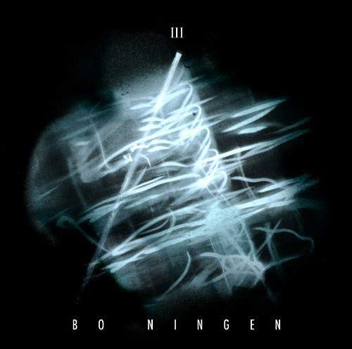 Dark album cover with abstract white lines and the text "Bo Ningen".