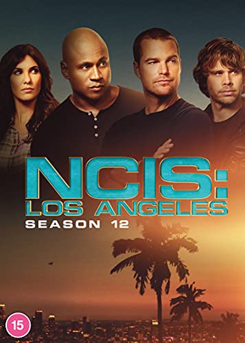 NCIS: Los Angeles Season 12 DVD cover with cast and city skyline.