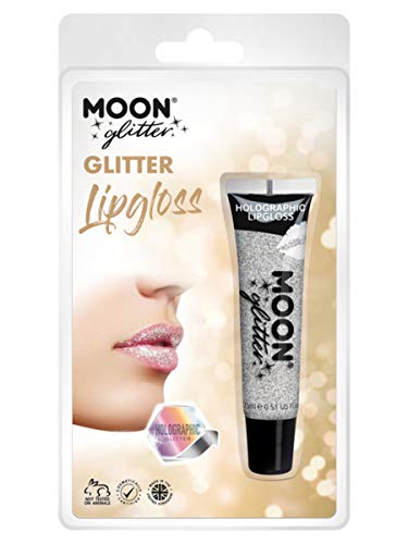 Moon Glitter Holographic Glitter Lipgloss Silver