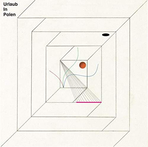 The image depicts a white album cover with a 3D cube design and abstract lines.